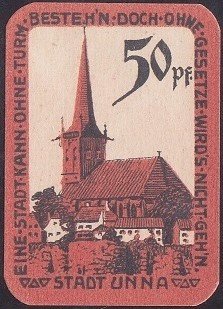 Almanya 50 Pfennig Notgeld 1920 Çil