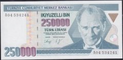 7.Emisyon 1.Tertip 250000 A04 534241 Çilaltı Çil ( Bandrol baskı izi var)