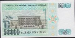 7.Emisyon 1.Tertip 50000 Lira J32 480873 Çok Çok Temiz +