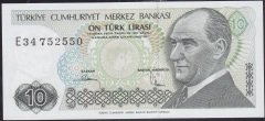 7.Emisyon 2.Tertip 10 Lira E34 752550 Çil