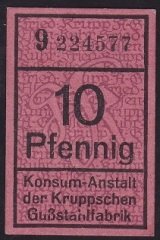 ALMANYA 10 PFENNİNG NOTGELD ÇİL