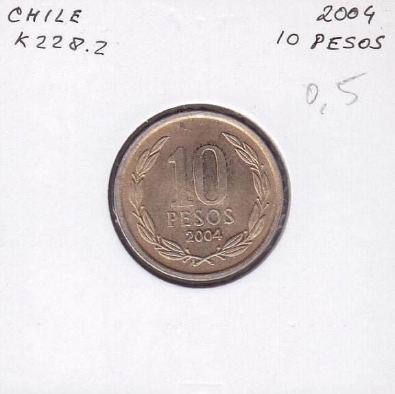 Şili 10 Pesos 2004