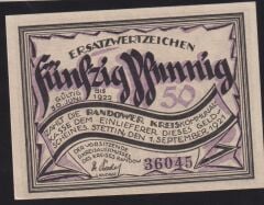 Almanya 50 Pfennig Notgeld 1921 Çil