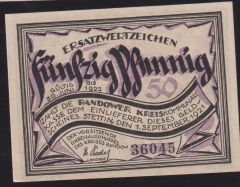 Almanya 50 Pfennig Notgeld 1921 Çil