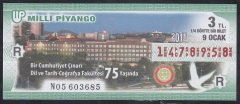 2011 9 OCAK ÇEYREK  BİLET -  R SERİSİ