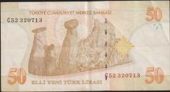 8.Emisyon 50 YTL C52 320713 Çok Temiz