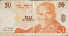 8.Emisyon 50 YTL C52 320713 Çok Temiz