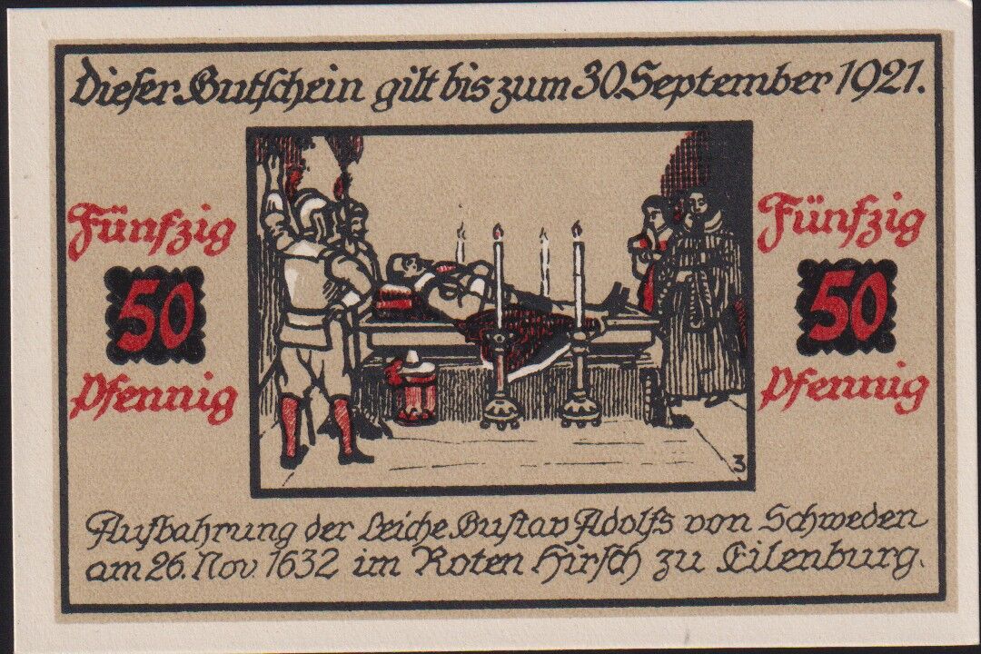 Almanya 50 Pfennig Notgeld 1921 Çil