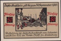 Almanya 50 Pfennig Notgeld 1921 Çil