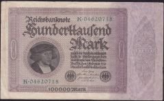 Almanya 100000 Mark 1923 Çok Temiz+
