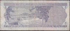 6.Emisyon 2.Tertip 5 Lira Z95 844575 Çok Temiz