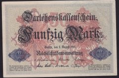 Almanya 50 Mark 1914 Çilaltı Çil ( R50b )