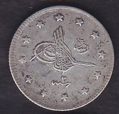 1327/2 Reşat 2 Kuruş Gümüş