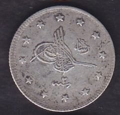 1327/2 Reşat 2 Kuruş Gümüş