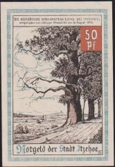 Almanya 50 Pfennig Notgeld 1921 Çil Filigranlı