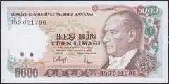 7.Emisyon 4.Tertip 5000 Lira H89 621206 Çil