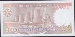 7.Emisyon 4.Tertip 5000 Lira H89 621206 Çil