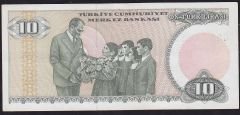 7.Emisyon 1.Tertip 10 Lira C55 172371 Çilaltı Kısa Kaş