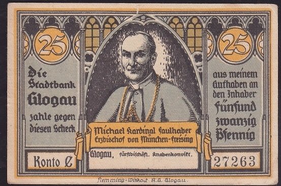 ALMANYA 25 PFENNİNG NOTGELD 1922 ÇİLALTI ÇİL