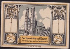 ALMANYA 25 PFENNİNG NOTGELD 1922 ÇİLALTI ÇİL