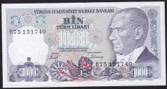 7.Emisyon 2.Tertip 1000 Lira H75 151740 Ççt Çilaltı