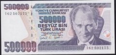 7.EMİSYON 4.TERTİP 500000 LİRA I62 502175 ÇİL