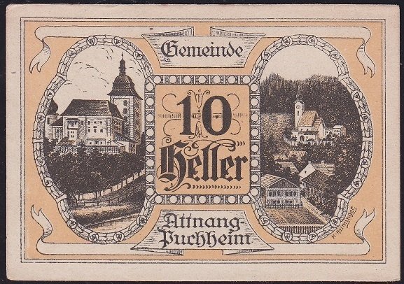 Avusturya 10 Heller Notgeld 1920 Çil
