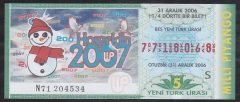 2006 31 ARALIK ÇEYREK  BİLET -  S SERİSİ