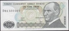 7.Emisyon 2.Tertip 10 Lira D81 557367 Çilaltı