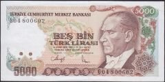 7.Emisyon 4.Tertip 5000 Lira G04 800602 Çilaltı Çil