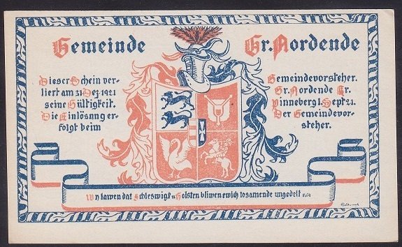ALMANYA 25 PFENNİNG NOTGELD 1921 ÇİL
