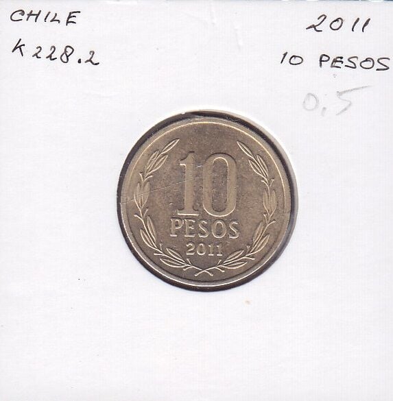 Şili 10 Pesos 2011