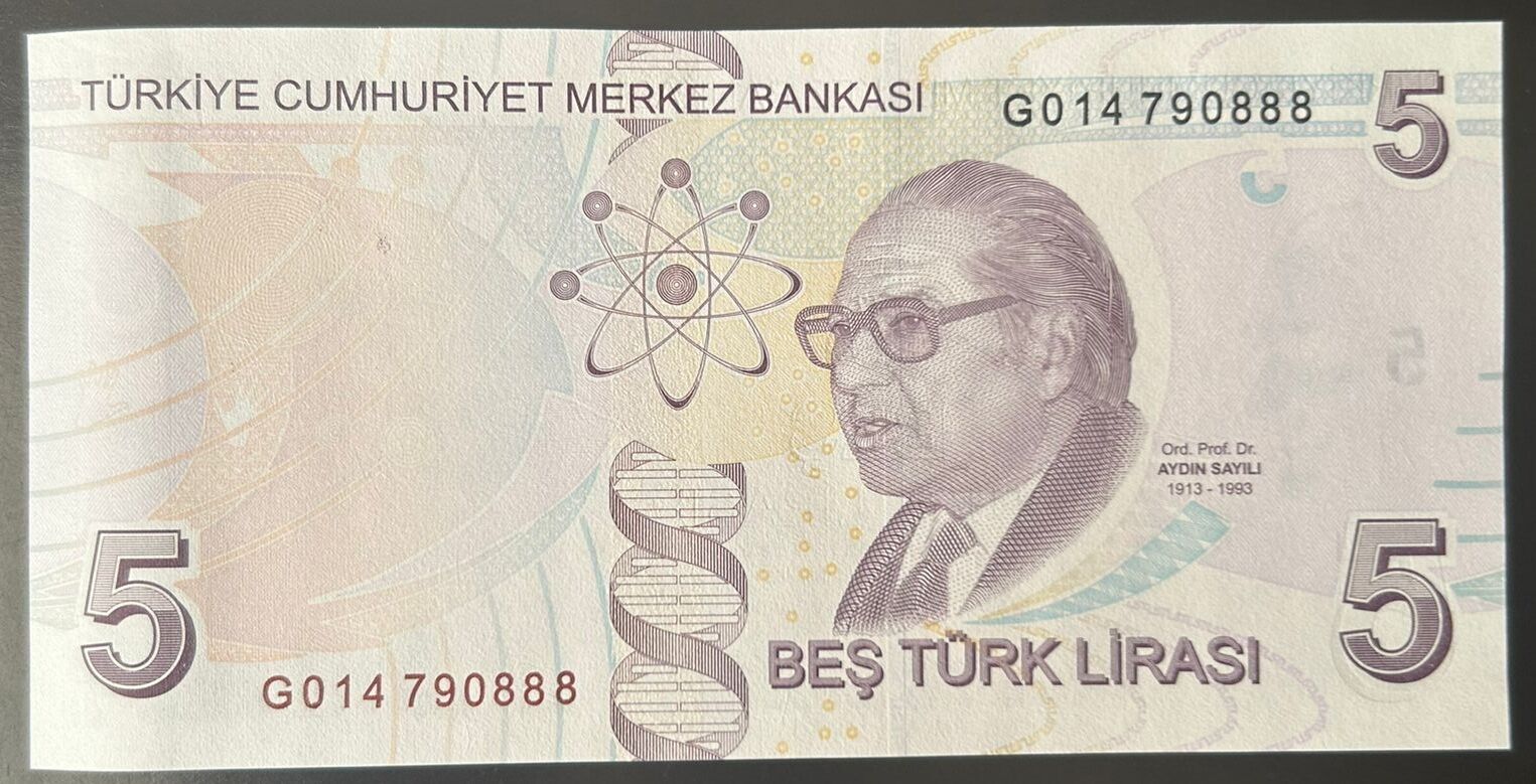 9.Emisyon 7.Tertip 5 Lira G014 790888 Çilaltı Çil