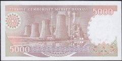 7.Emisyon 4.Tertip 5000 Lira H65 554422 Çil