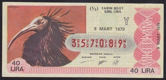 1979 9 MART YARIM BİLET