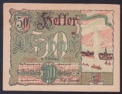 AVUSTURYA 50 HELLER NOTGELD 1920 ÇİL