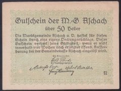 AVUSTURYA 50 HELLER NOTGELD 1920 ÇİL