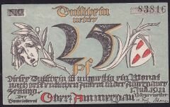 Almanya 25 Pfennig Notgeld 1921 Çil