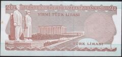 6.Emisyon 2.Tertip 20 Lira D01 372474 Çilaltı