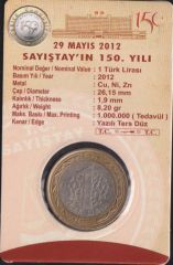 2012 Yılı 1 Lira Sayıştay'ın 150.Yılı