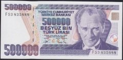 7.EMİSYON 3.TERTİP 500000 LİRA F53 835888 ÇİLALTI ÇİL
