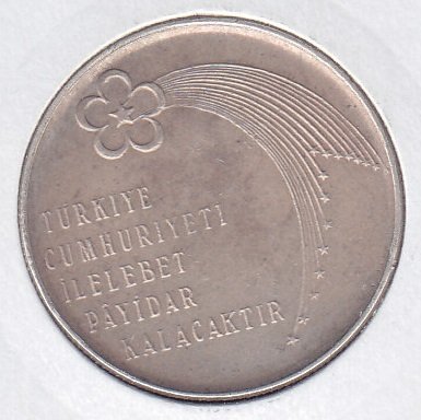 1973 Yılı 50 Lira Türkiye Cumhuriyeti 50. Yıl Gümüş ( 13 Gram )