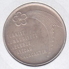 1973 Yılı 50 Lira Türkiye Cumhuriyeti 50. Yıl Gümüş ( 13 Gram )