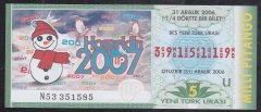 2006 31 ARALIK ÇEYREK  BİLET -  U SERİSİ