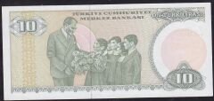7.Emisyon 1.Tertip 10 Lira C28 078039 Çil Uzun Kaş