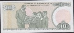 7.Emisyon 2.Tertip 10 Lira D69 489556 Ççt +