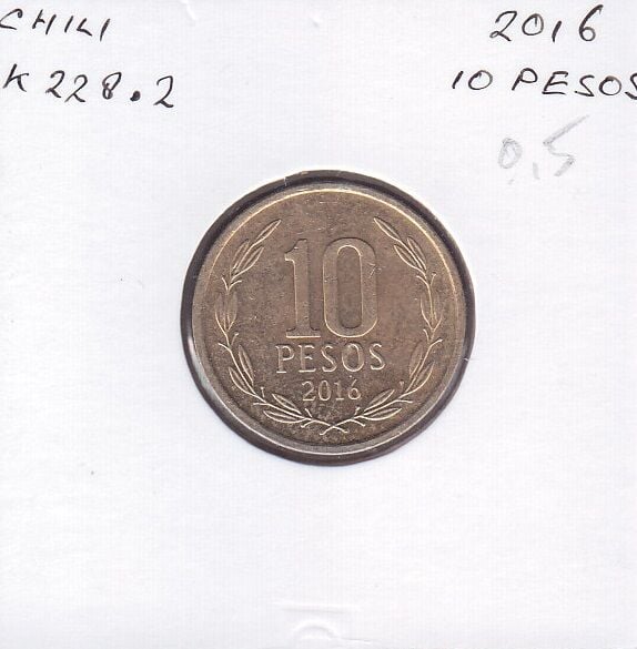 Şili 10 Pesos 2016