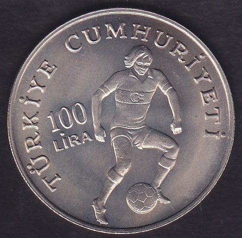 1982 Yılı 100 Lira Dünya Futbol Şampiyonası Çil
