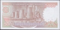 7.Emisyon 4.Tertip 5000 Lira H57 922560 Çil