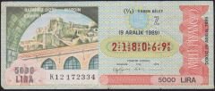 1989 9 Aralık Yarım Bilet - Z Serisi